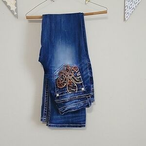 Miss Me Jeans-Signiture Low rise, Bootcut. Size 30